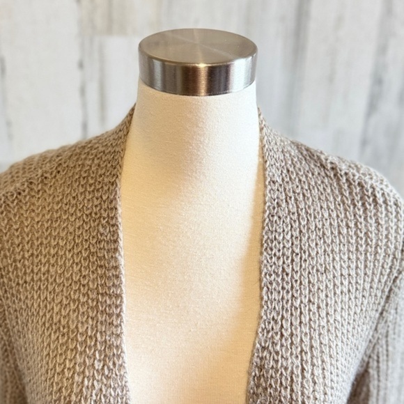 Chico’s Knit Cardigan Women Size‎ 3 Equivalent XL Soft Beige Mohair Blend - Picture 3 of 6